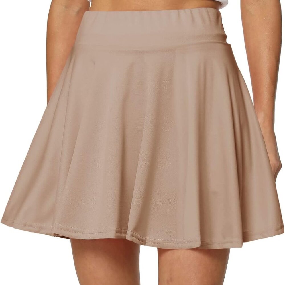 Women's Casual Basic Versatile Flared Pleated Min… - image 4